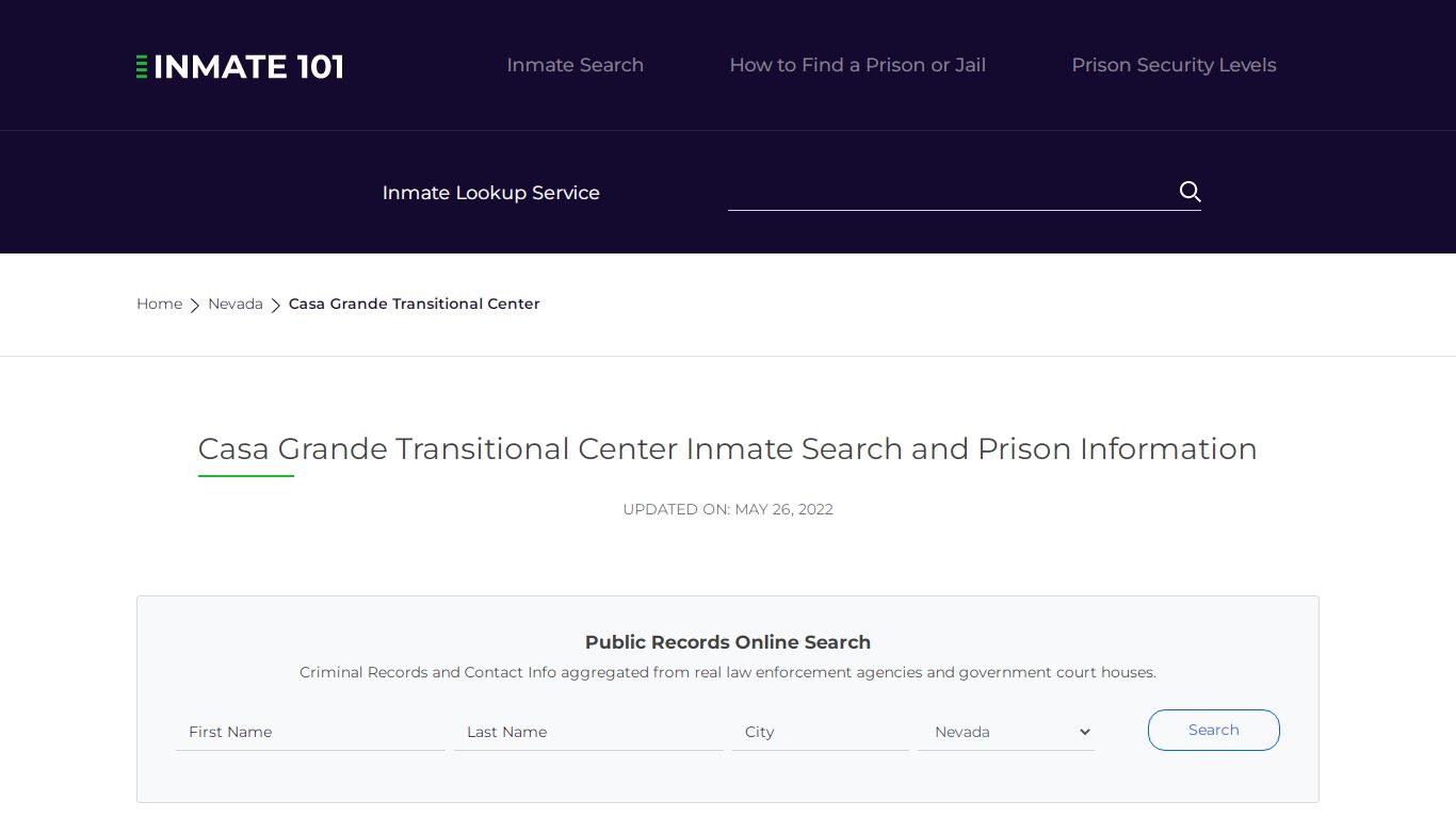 Casa Grande Transitional Center Inmate Search, Visitation ...